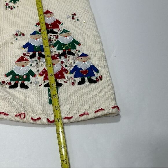 Bobbie Brooks Cotton Blend Christmas Sweater Vest Size Medium - Picture 10 of 15